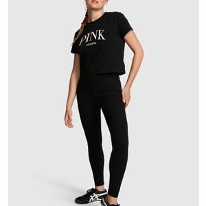 Victoria’s Secret PINK Cotton High-Waist Leggings PO Size:XS 🖤✨